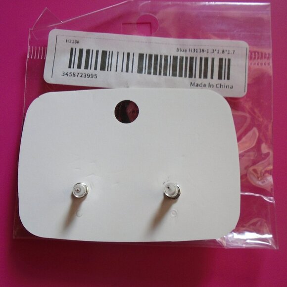 🦋SZF Blue Fashion Jewelry Butterfly Studs - Picture 3 of 5